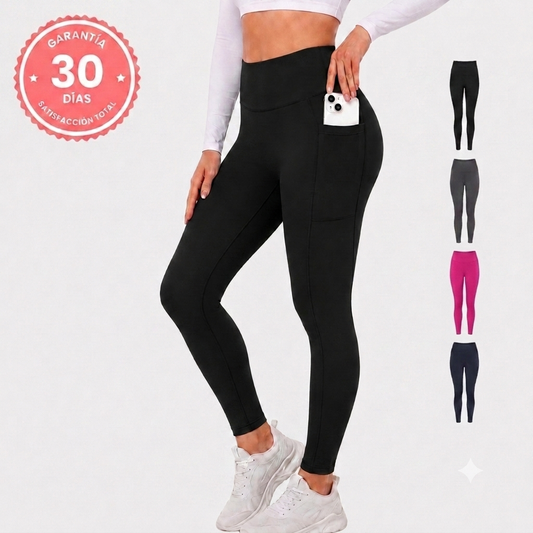 Belloamour™ Leggings Moldeadores Push Up Control de Abdomen Con Bolsillos