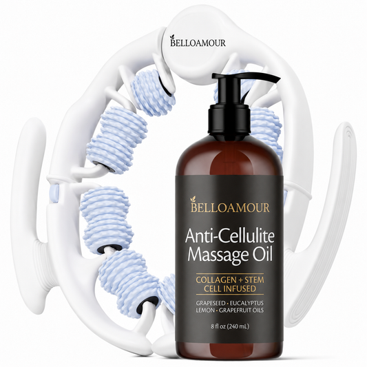 Belloamour™ Kit de masajeador de drenaje linfático y aceite anticelulítico